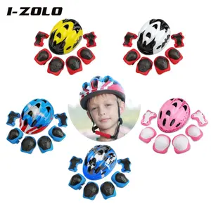 Helmet Protective Gear Set (7 Piece) with Lighted Helmet, Suitable for Skateboard, Scooter, Inline Skates, Bicycle, Balance Bike
