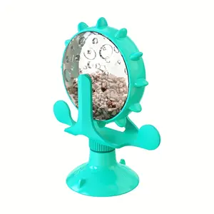 360° Rotatable Interactive Dog Puzzle Toy, Slow Feeding Glass Ball, Slow Feeder, Pet Food Dispenser, Dog & Cat Accessories, Pet Supplies