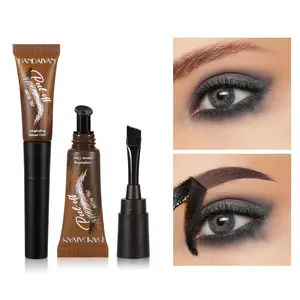 HANDAIYAN Semi-Permanent Eyebrow Tattoo Gel Paste With Easy Peel-Off Formula For Lasting Waterproof Effect Makeup Cosmetic Multicolor