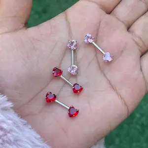 Heart Nipple Barbells