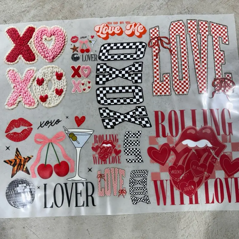 Loverrrrr DTF PREMADE GANGSHEET 30"X24", DTF TRANSFERS, DTF GANGSheet