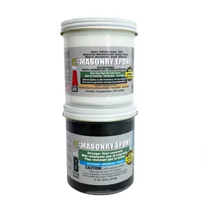 -Masonry Epoxy Adhesive Paste, Two-Part Repair, 32 oz in Two Jars, Gray 73209 (Pack of 1)