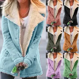 Long Sleeve Fleece Warm Cotton Jacket Women