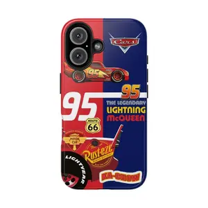 Lightning McQueen Phone Case For iPhone 16, 15, 14, 13, 12, 11 Pro Max, Plus, Pro, Mini, XS Max, X, XS, Durable Accessories