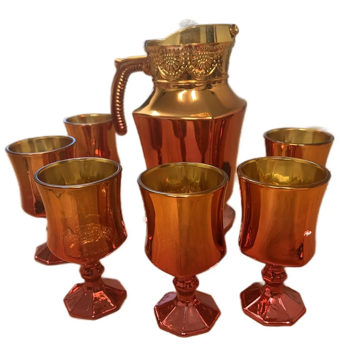 Complete Drinkware Set with Jug and Glasses Complete Drinkware Set with Jug and Glasses