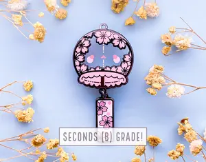 Jellyfish Wind Chime Transparent Enamel Pin  (Seconds)