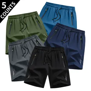 Men’s Quick-Dry Breathable Athletic Shorts – Loose Fit with Adjustable Drawstring Waist, Solid Color for Running, Gym, Cycling, Swimming & Outdoor Activities, Gym Shorts, Swimwear, Minimalist Design, Lightweight Fabric