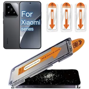 3 Pack Tempered Glass Screen Protector for Xiaomi 15 14 13 12T 11i 10T 9T 9X CC9 8 Models, Ultra HD 9h Hardness, Bubble-Free Easy Install, Auto Alignment Technology