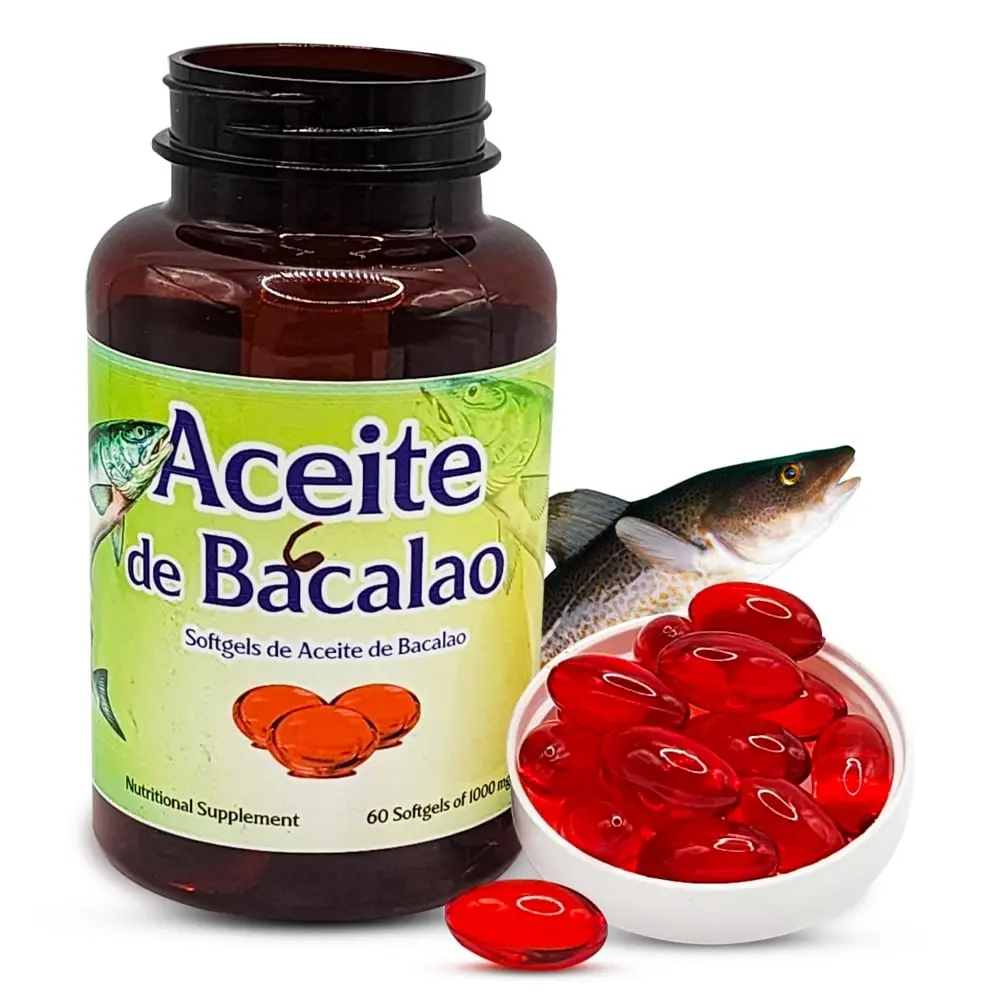 Aceite De Bacalao Softgels 60 Capsulas Blanda – Aceite de Bacalao Softgels – 60 capsulas blandas de Aceite de Bacalao