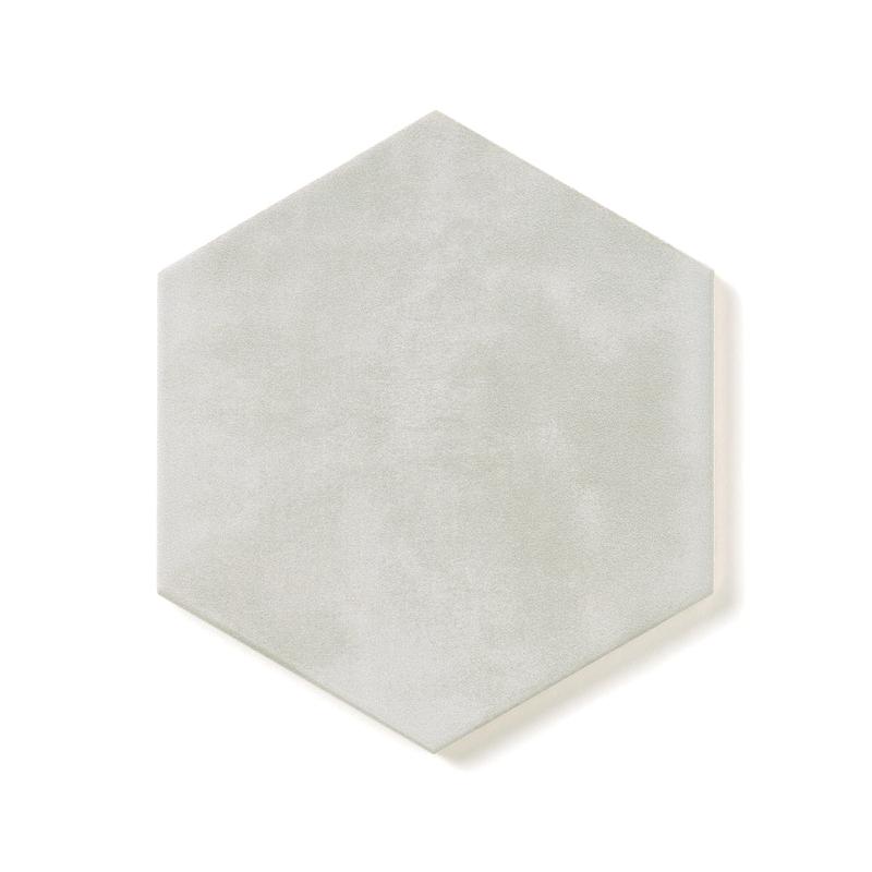 San Fran Gray 7x8 Hexagon Ceramic Tile Glossy
