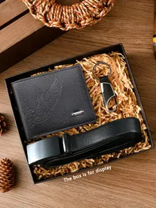 Men's Classic Belt Set with Wallet & Keychain, Casual Fashion Accessory, Perfect Gift for Father's Day, Thanksgiving, Christmas, Birthday