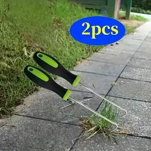 Weed Puller Set, Ergonomic Handle, Manual Weeding Tool for Paths, Lawns & Driveways, Durable Gardening Tools, Landscaping Tool, No Batteries Needed