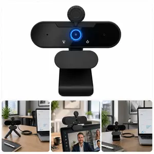 Zoall 1080P Webcam for PC, Computer Camera with Microphone, Wide Angle, Privacy Cover, Auto Low Light Correction – Plug-and-Play USB Webcam for Video Conferencing, Streaming, Home Office, Zoom/Skype/Teams (Not Compatible with PS5)