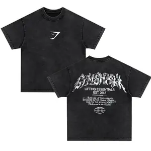Gym Shark Metal Lifting Graphic Washed Tee For Men's, Gym Washed Heavyweight Cotton T-shirt, Workout Tee, Sport Gift, Gymnastic Merch Fan , Streetwear Washed Tee, Vintage Hiphop Washed Shirt, Retro Washed Tee, Limited Design For Sport 0HJ PBK