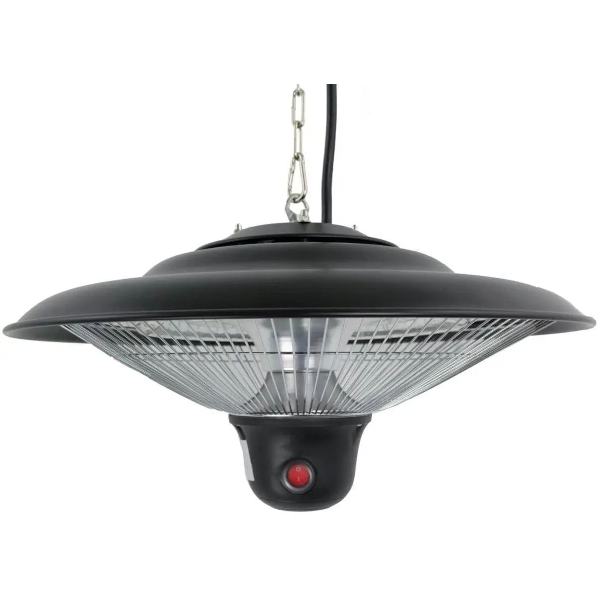 212 MAIN Black Hanging Metal Electric Gazebo Heater - 1500W, LED Lighting, Remote Control, Anti-Tilt Switch, ETL Certified, Assembly Required, Sturdy, Cost-Effective Operation, Indoor/Outdoor Use, Less Expensive To Operate