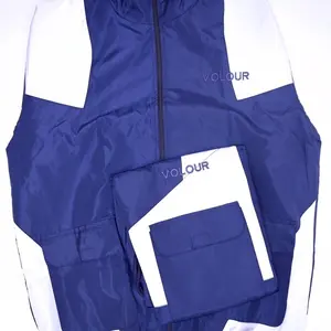 VOLOUR Windbreaker Lightweight Top & Bottom    Orange and Black All Black blue and white Orange and Blue Blue and White Black red and white