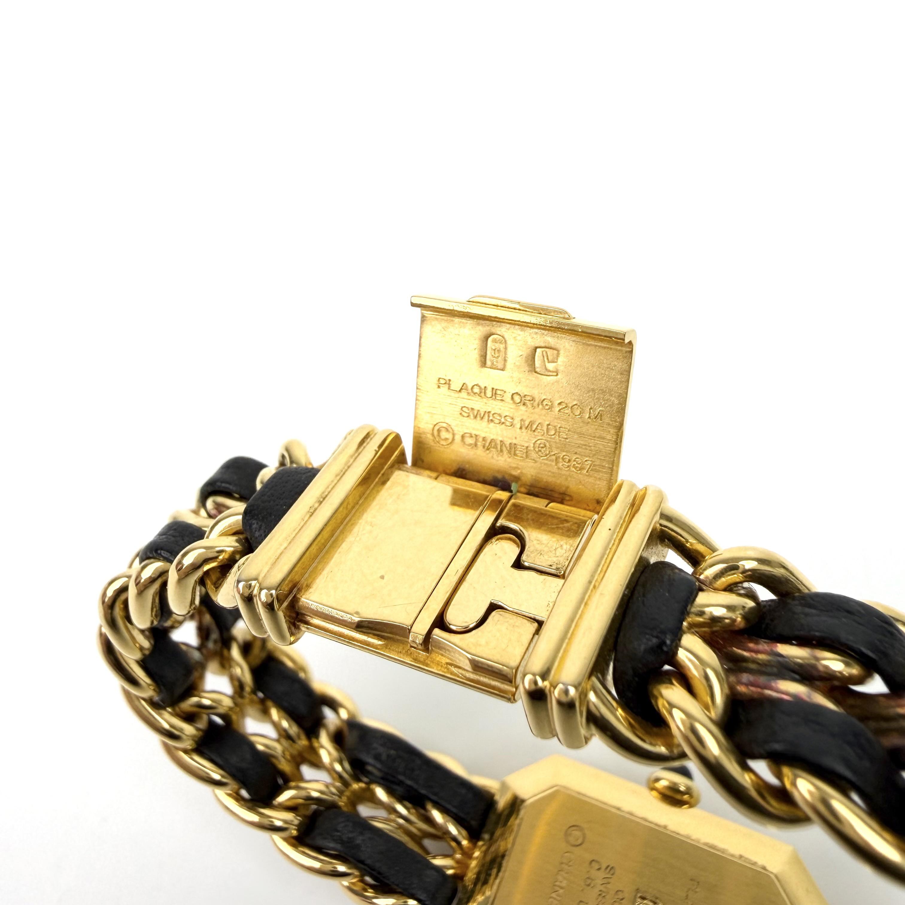 Pre-Owned Chanel Première Black Gold Quartz Watch - n22216739
