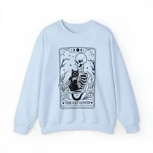 Tarot Card Sweatshirt, Skeleton and  Sweatshirt,  Mom Gift,   Sweatshirt ariat unisex