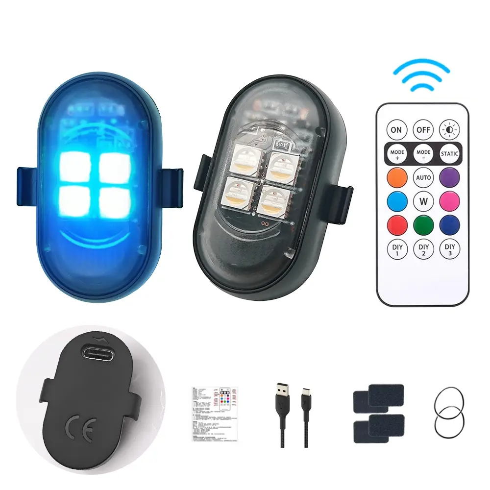 New Upgraded LED strobe light remote control flash underglow car mods upgrade motorcycle bike suv lamp lights waterproof rgb accent interior exterior vehicle glow kit lighting full customization all bike motorcycle car suv pickup trunk Spring Summer Sales