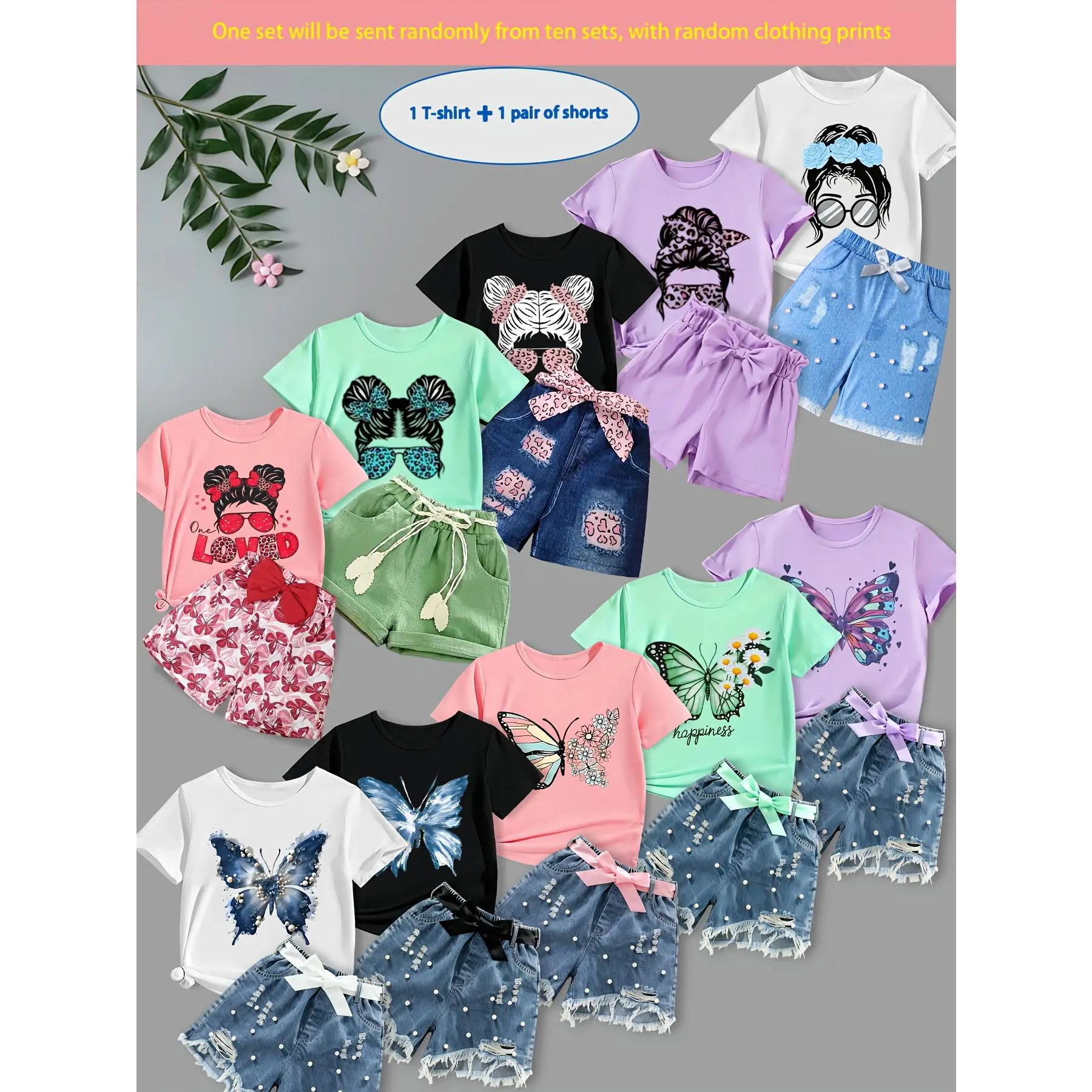 Randomly send a set of round neck knitted short sleeves with exclusive fashionable matching shorts. The soft and breathable knitted fabric is easy to care for, making it a beautiful and attractive pullover