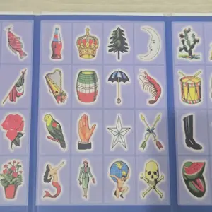 Loteria Color Splash Cards - Modern Loteria Color Set