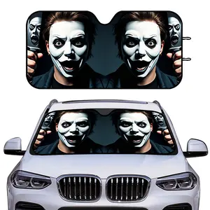 Interesting Car Sun Visors, Car Windshield Sunshade, Made of, Suitable for the Front Windshield of Various Car Models, UV Protection and Interior Decoration, Keep Your Car Cool, Foldable for Easy Storage.