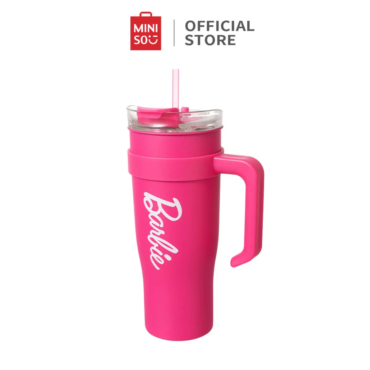 Barbie Pink Tumbler Cup Stainless Steel Drinking Cup 54oz/1600mL Portable Water Cup With Straw&Lid Bottle Pink Cup Water Bottles Halloween Gift Drinkw