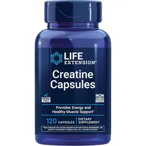 Creatine Monohydrate Capsules – Supports Strength, Lean Muscle & Endurance – Non-GMO, Gluten-Free Supplement – 120 Capsules