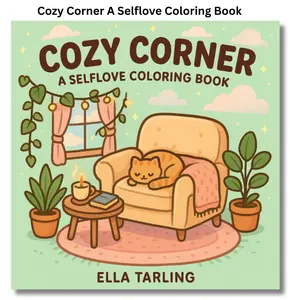 Cozy Corner Selflove Coloring Book for Kids & Adults 40 Simple Designs Paperback Edition
