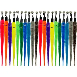 Worm  Refills, 20 count  Wand Attachments Worms  for Indoor Cats (A)