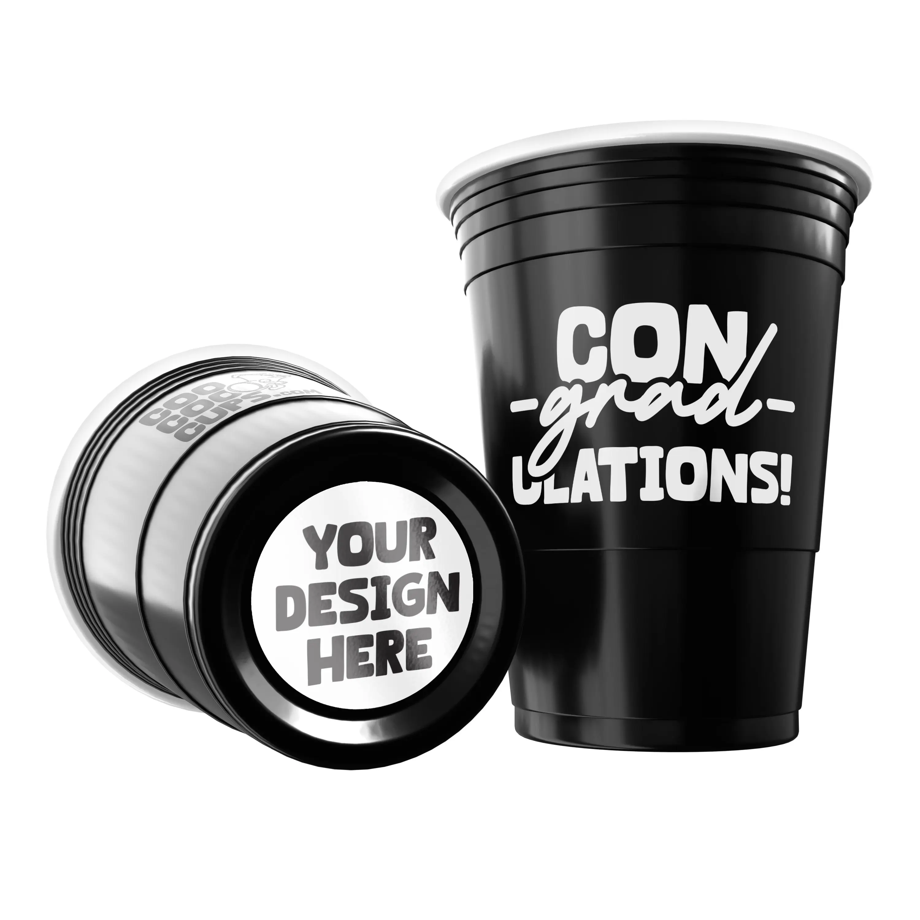 CooCoo Cups® 16oz Customizable Graduation Party Cups - 50 count