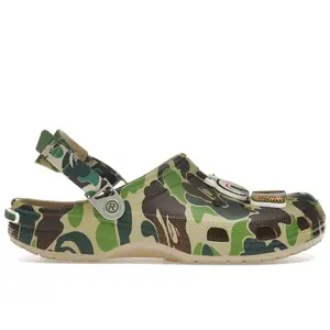 Crocs Men's Classic Clog A Bathing Ape ABC Camo Green, from StockX