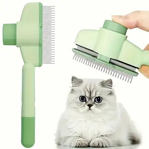 - Suitable for Cats, Dogs and Rabbits, Dense Tooth Flea Brush with Ergonomic Handle, Removable Hair Remover, Gentle Bath Tools, Easy-to-Use Pet Grooming Essentials | Cat Hair Comb, Cat Hair Grooming Pet Self-Cleaning Comb, Row Comb for Dog Grooming
