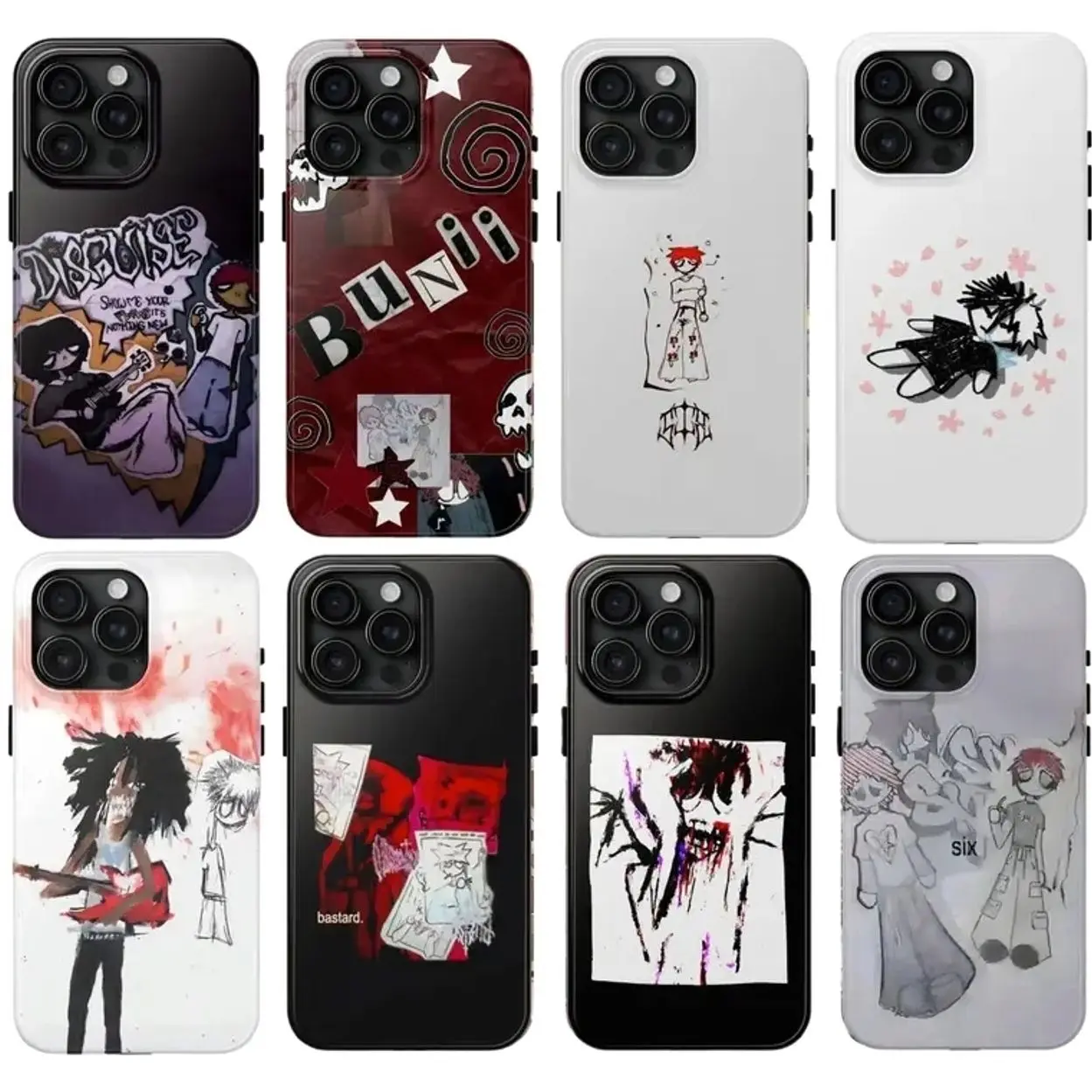 BBBunni Smartphone Casing, Underground Rapper Handheld Cellphone Cover Compatible with iPhone X, 11, 12, 13, 14, 15, 16, 17 Series & Galaxy Series