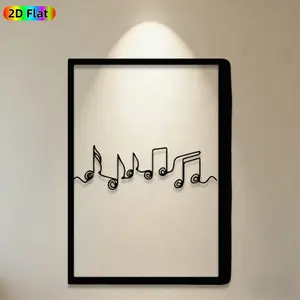 1pc Musical Notes Metal Wall Art, Melodic Musical Notes Statue Mural, Ideal Gift for New Year, Christmas, Music Decor Enthusiasts, Rust-Resistant Metal Wall Decor Wall Sculptures, Perfect for Living Room Walls & Garden Fence, Unique Year-Round Home Decor