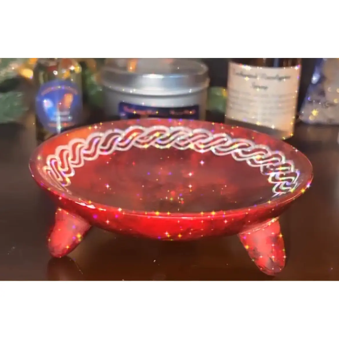 Enchanted Red Smudge Bowl