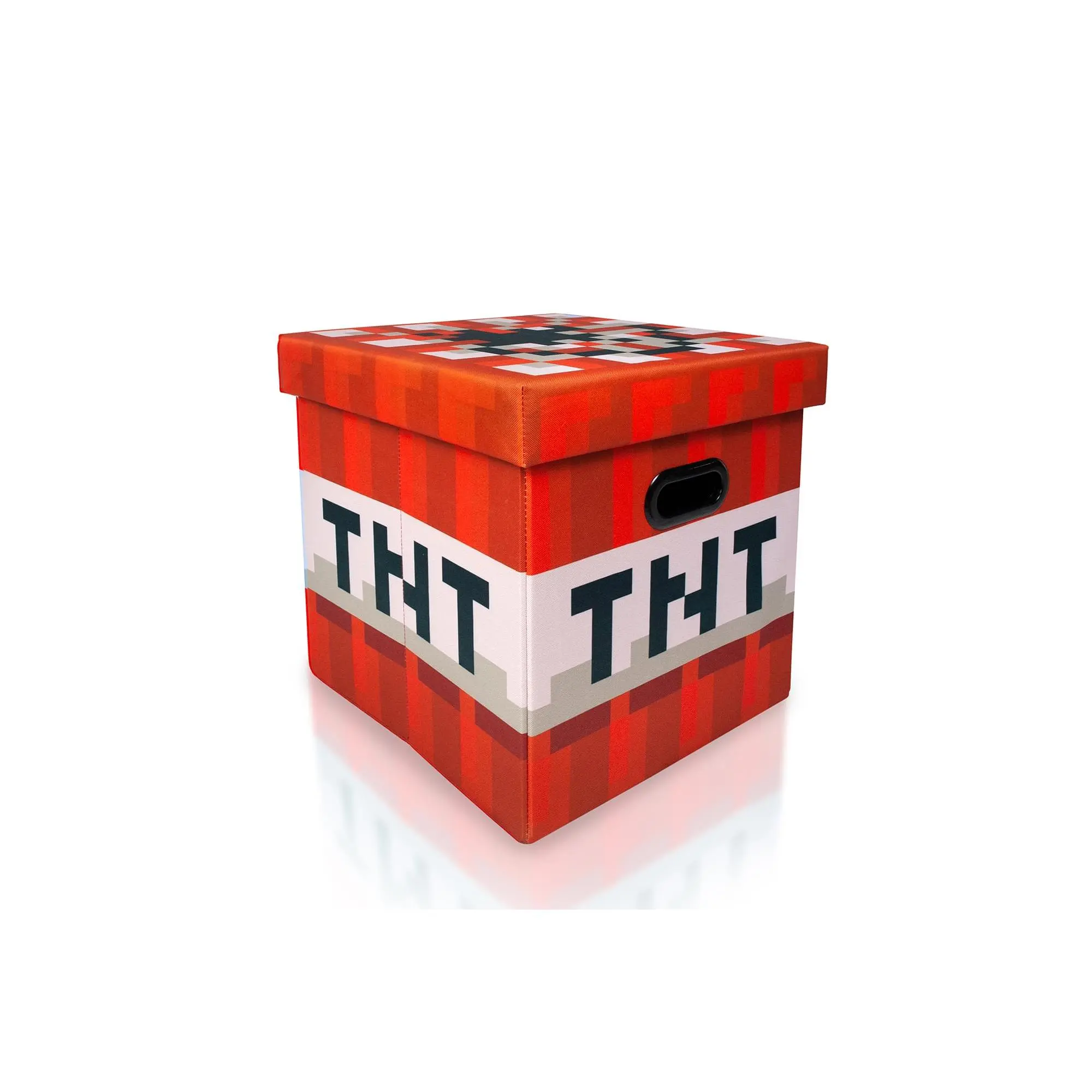 Minecraft TNT Block Storage Tote | Minecraft Storage Cube | 15-Inch Box & Lid
