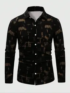 Men's Oxford Shirt with Solid Color, Button Down Collar Long Sleeve Dress Shirt with Pocket, Perfect for Casual and Formal Wear, Durable Cotton Fabric for Elegant Comfort, Available in Multiple Colors, Casual Fashion Wear