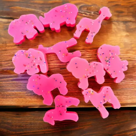 Phthalate-Free Artisan Soy Wax Frosted Sugar-Scented Cookie Shape Wax Melts - 36-Hour Smokeless, 24-Month Long-Lasting Durable Aroma Freshener, Sleep Aid, Decoration with Whimsical Animal Cookies, Birthday Gift