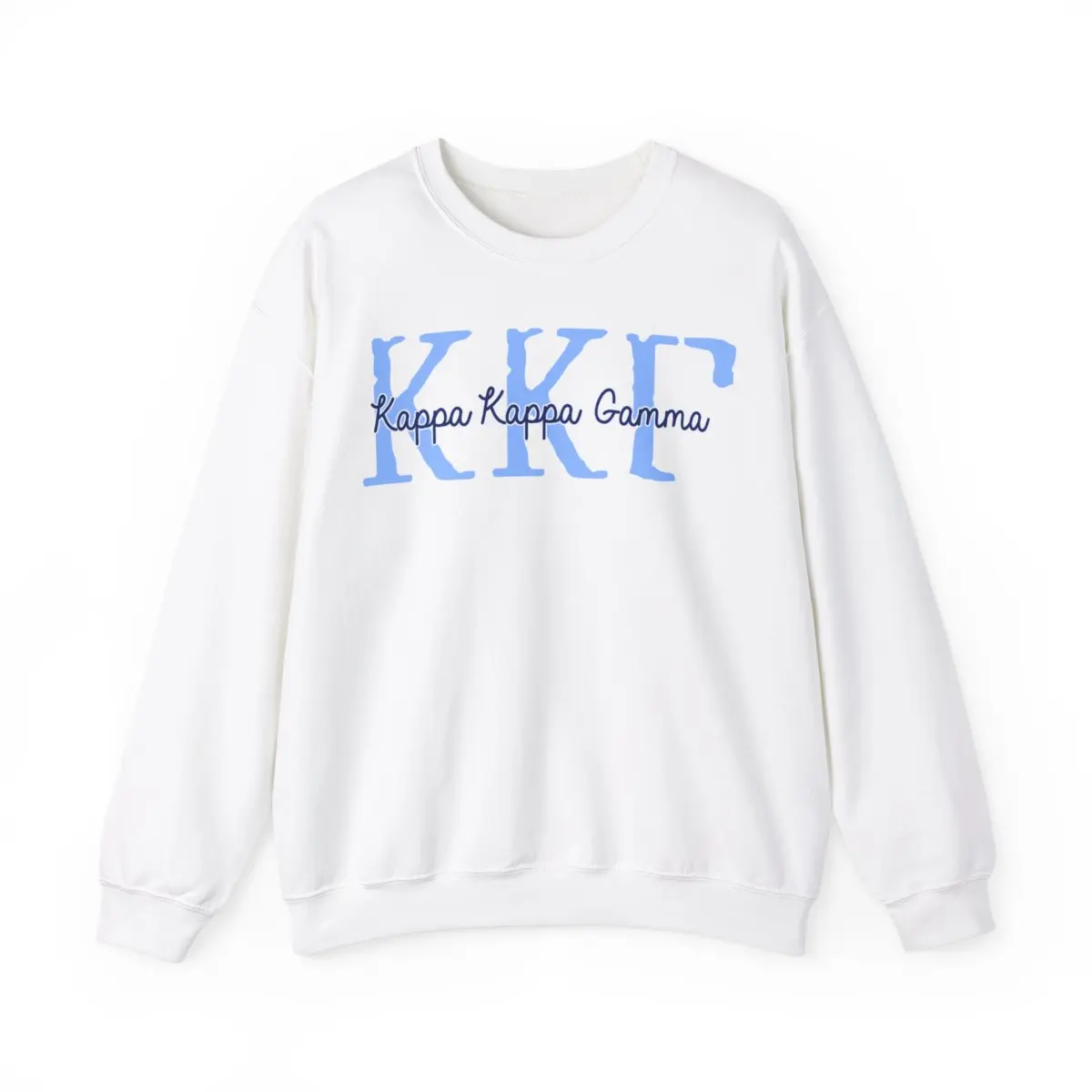 Kappa Kappa Gamma Greek Type Crewneck Sweatshirts