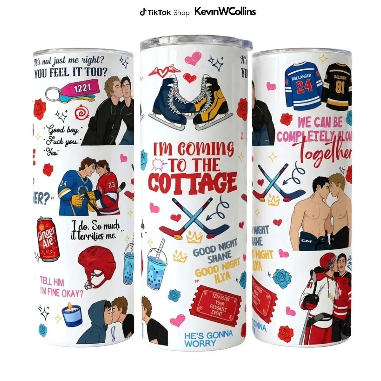 Heated Rivalry Romance Tumbler, Hollanov Couple Stainless Steel Tumbler, Hudson Williams Connor Storrie Cup, Movie Book Fans Gift