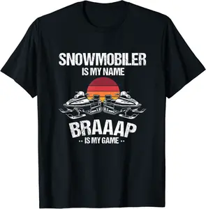 Mens Snowmobiler Design for Snowmobile Winter Sports T-Shirt - Parisbus Shop 32B0BD63NLKV