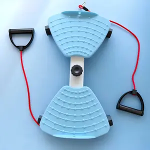 Adjustable Abdominal Twister Board with Resistance Bands, 2-in-1 Core & Full Body Trainer for Home Workout, Portable Waist Twisting Disc with Non-Slip Pedals & Intensity Knob, Home Gym Fitness Equipment
