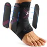 Fitomo Stylish Adjustable Ankle Sleeve for Men&Women, Lace-Up Stabilizer Ankle Support for Basketball, Volleyball, Tennis – Comfortable, Secure, Easy to Wear, 1 Pack Ankle Compression Wrap Inner Wearing in Shoes, A Gift for Birthday, Christmas