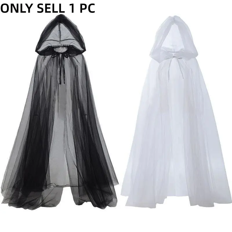 Wine Bride Cape Style, Witch Vampire Cosplay Gown, Halloween Double Layered Robe, Horror Party Costume, Festival Dress Up Props