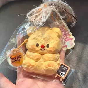 Butter Bear Pinch Water Cream Mud Decompression Homemade Super Soft Pinch Le Keychain