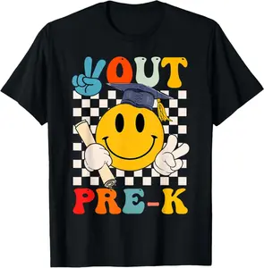 Peace Out Pre-K Student Graduation Pre-K Last Day Of School T-Shirt