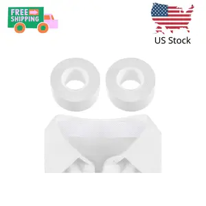 2 Rolls 2 Rolls Sweat Pads Collar Protectors for Men Shirts (1.18 Inch)