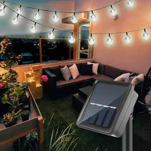 Solar Powered Fairy Lights 50 LED - Quick Installation for Garden Wedding Party - Waterproof Design