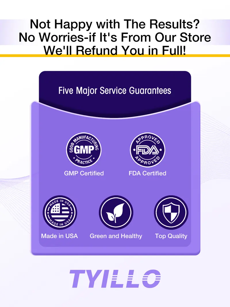 Product Introduction of Tyillo Blueberry Lutein Ester Complex Tablets，Support eye health，Nutrition & Wellness-with Lutein ester 10.1mg, zeaxanthin 2mg-Take care of your eye health，Moisturize the eyes，Suitable for daily dietary vitamin supplementation-60 Tablets. 7